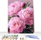 Pink Peony Paint by Numbers Kit for Adults – 12x16 Inch Floral DIY Acrylic Canvas Painting Set, Easy Beginner Oil Painting for Home Wall Decor & Gift
